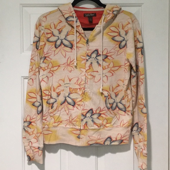 Lucky Brand Hooded Zipup sweatshirt Hawaiian print - Picture 7 of 9